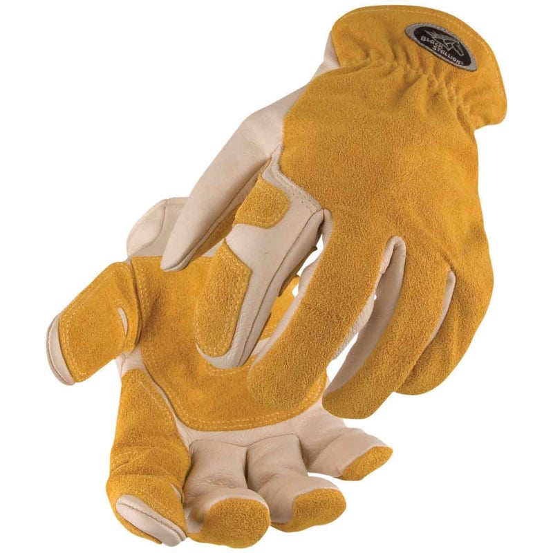 Black Stallion (97SW Versatile Grain Cowhide Palm Drivers Glove with Reinforced Palm for Enhanced Protection, Elastic Wrist Band, Kevlar Stitching, X-Large - Image 2